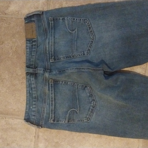 American Eagle Next Level Stretch Jegging Jeans Women 6 Mid Rise Blue - Picture 4 of 8